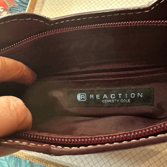 Reaction Kenneth Cole Red Leather Handbag - Picture 4 of 4
